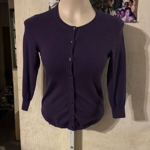 💥BP Deep Purple Button-Up Cardigan